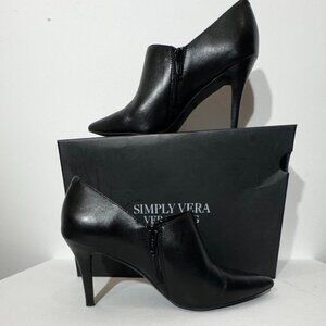 Simply Vera Black Women's Booties - Size 7